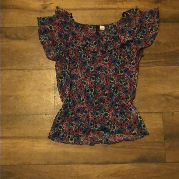 H&M flutter sleeve blouse. Size 6 - Picture 1 of 2
